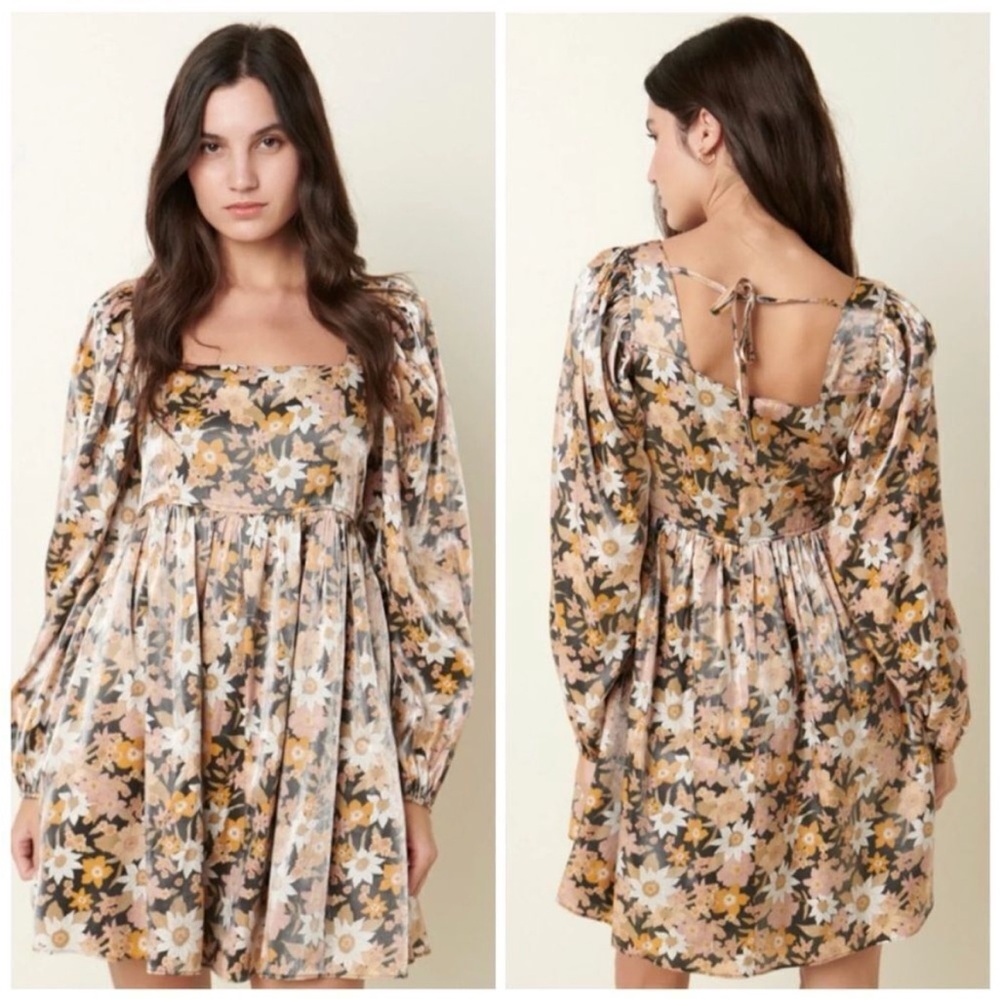 ARULA shimmery floral dress